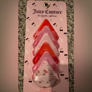 BNIB Juicy Couture Pink Cherry Makeup Puffs